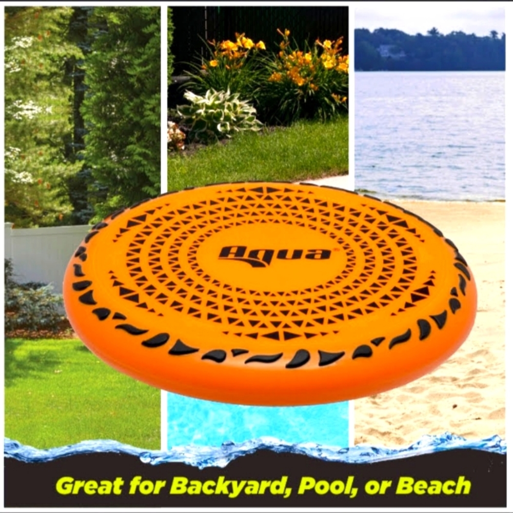 AQUA G'RIPPED FLYING DISC NO SLIP GRIP
